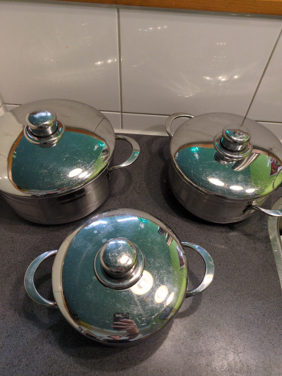 Nameta Exclusiv Pannenset RVS 18/10 Inductie, Huis en Inrichting, Keuken | Potten en Pannen, Gebruikt, Pannenset, Ophalen of Verzenden