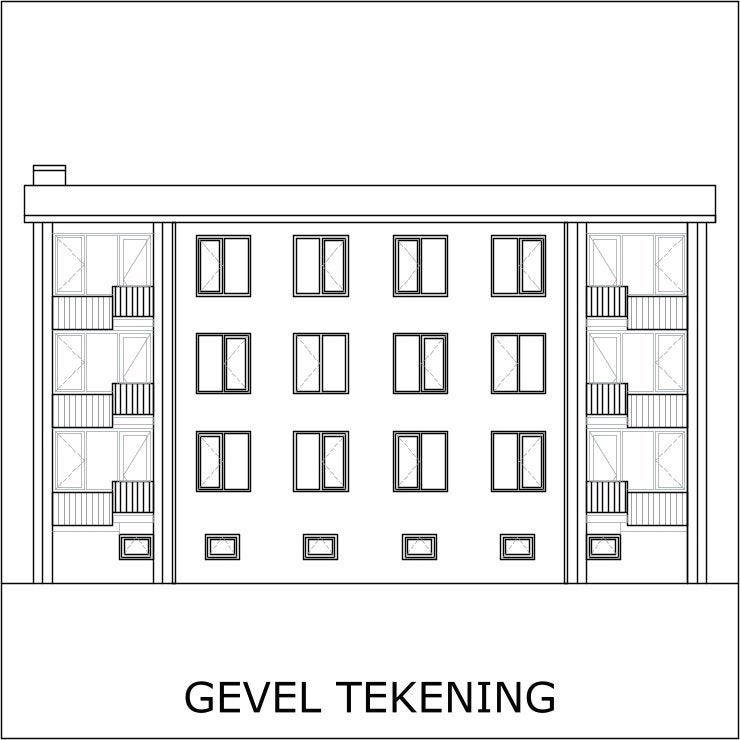 digitaliseren bouwtekening gevel, Hobby en Vrije tijd, Verzenden, Nieuw