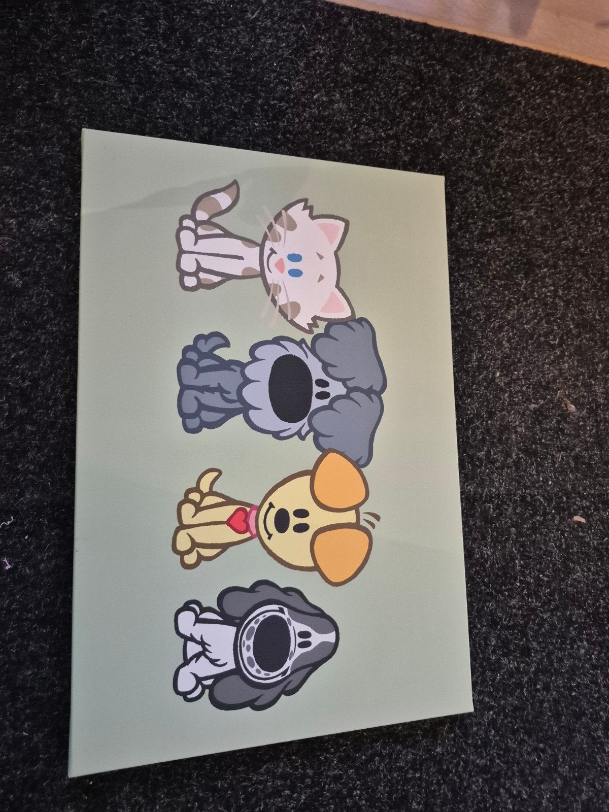 Leuke canvas Woezel en pip voor kinderkamer, Minder dan 50 cm, Ophalen of Verzenden, 5 – 50, Print