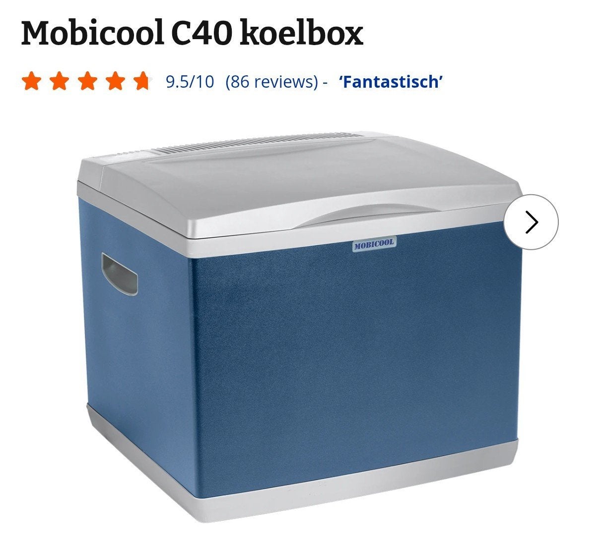 Mobicool Compressor Koelbox, Ophalen, Zo goed als nieuw, Compressor