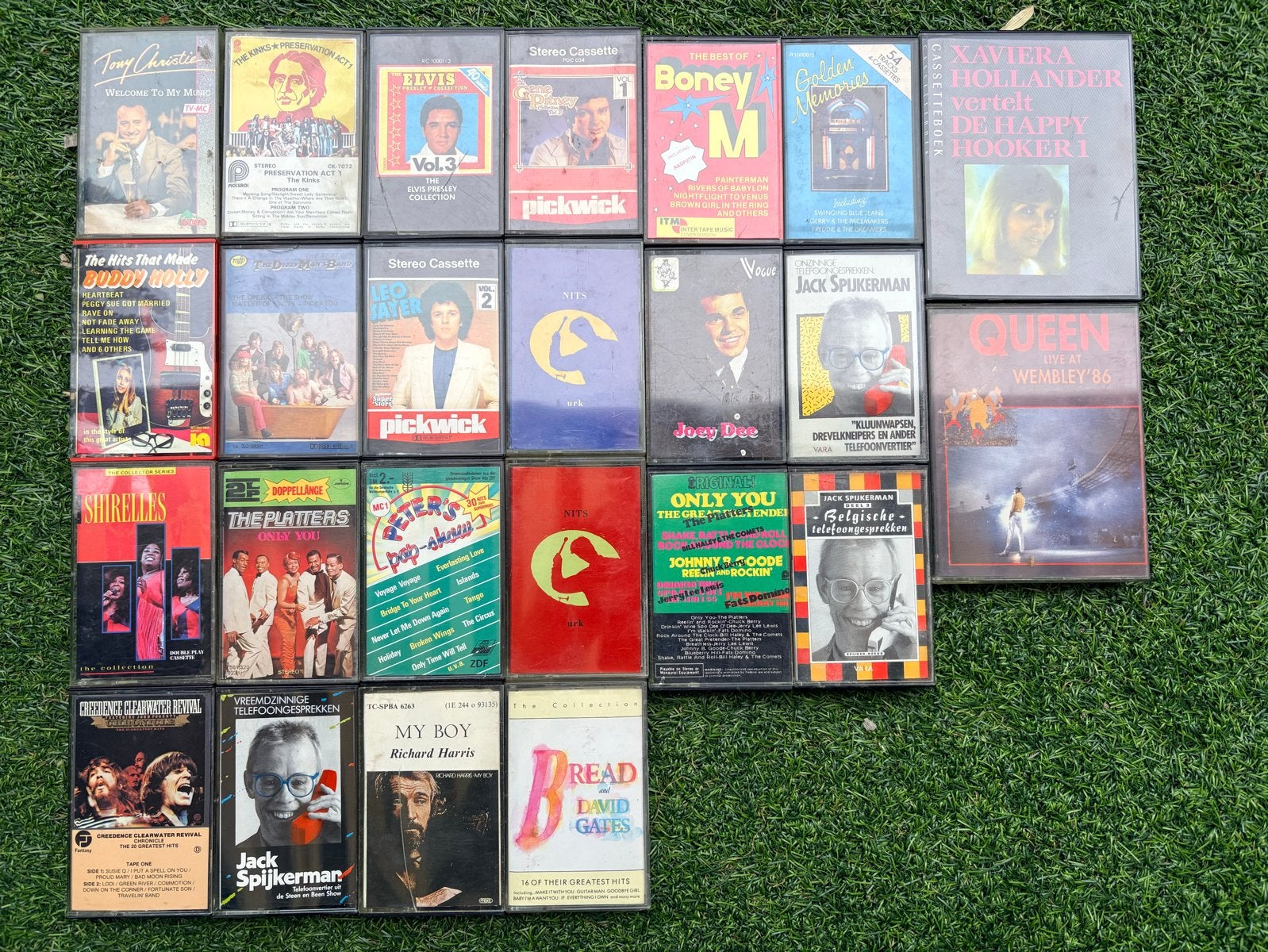 24 voorbespeelde cassettebandjes,, Cd's en Dvd's, Cassettebandjes, Ophalen, Zo goed als nieuw, Overige genres, 2 t/m 25 bandjes