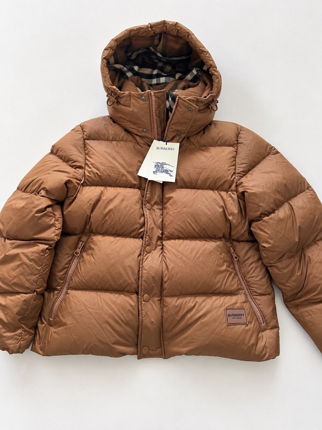 Burberry halsby winterjas heren, Kleding | Heren, Ophalen of Verzenden, Nieuw, Maat 56/58 (XL), Bruin