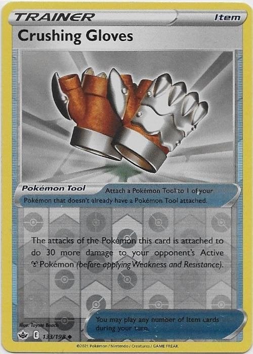 Chilling Reign,  Crushing Gloves [reverse] 133/198, Verzenden, Nieuw, Losse kaart