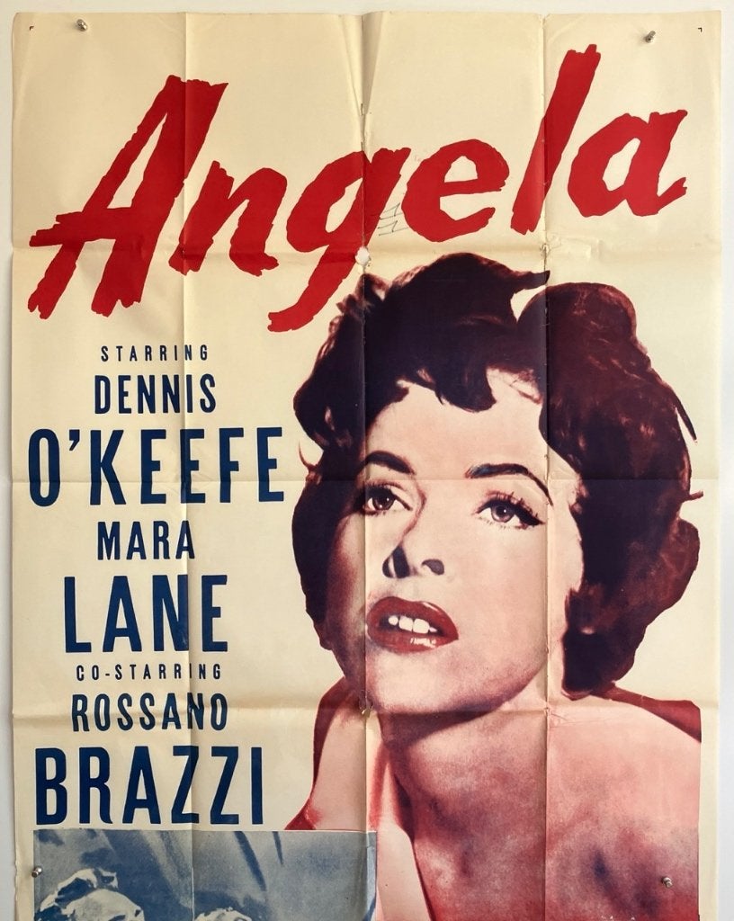 Angela (1954) - Originele filmposter, Rechthoekig Staand, Ophalen of Verzenden, Zo goed als nieuw, A1 t/m A3