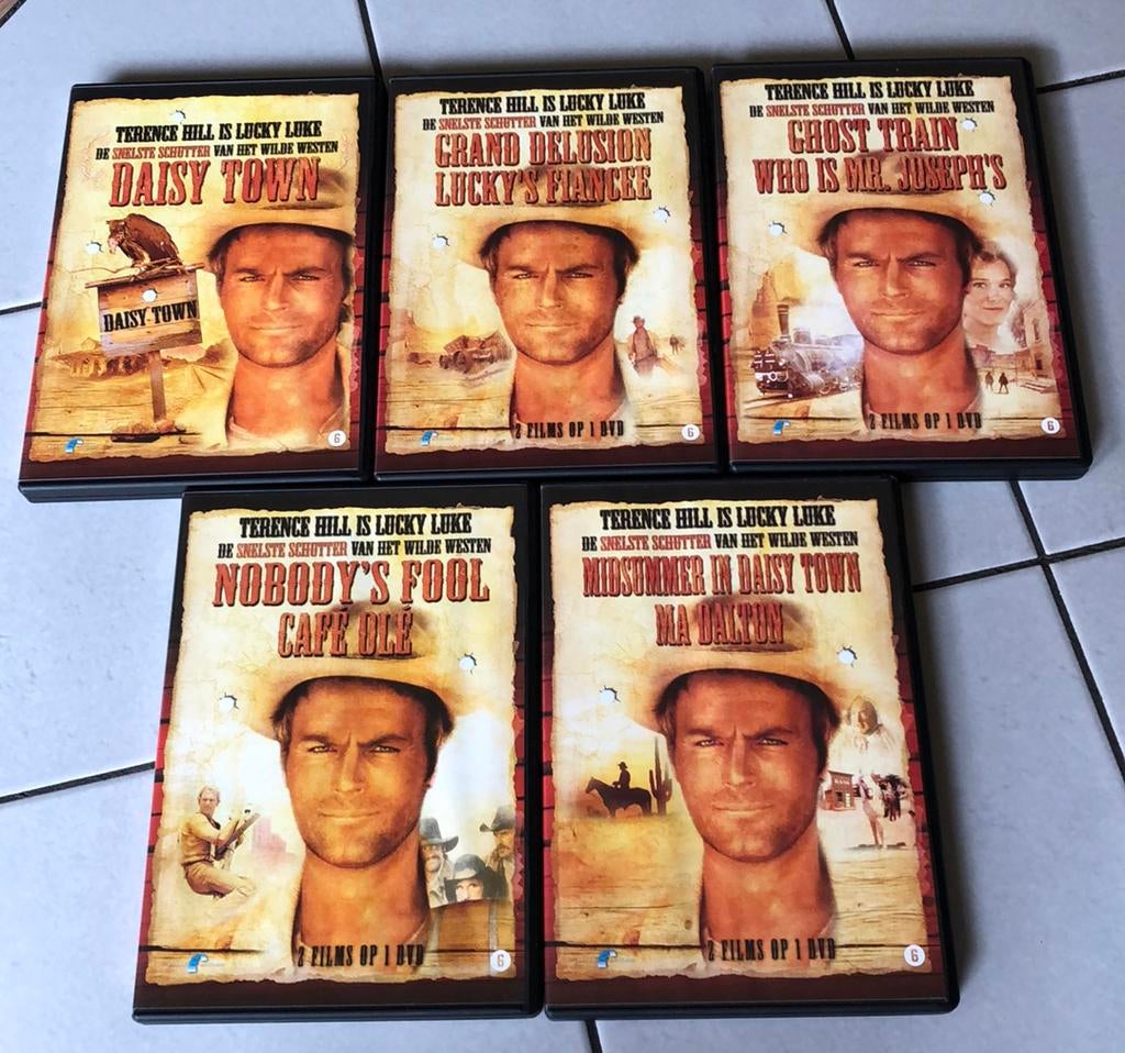 Terence Hill is Lucky Luke dvd box zgan, Alle leeftijden, Ophalen, 1980 tot heden, Zo goed als nieuw