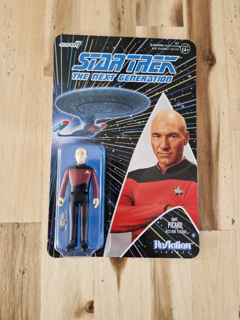Star Trek TNG ReAction Captain Picard Actiefiguur, Ophalen of Verzenden, Nieuw