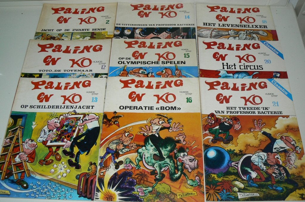 Verzameling van 16 Paling en Ko albums. Ook losse verkoop., Meerdere stripboeken, Ophalen of Verzenden, Zo goed als nieuw, Francisco Ibanez