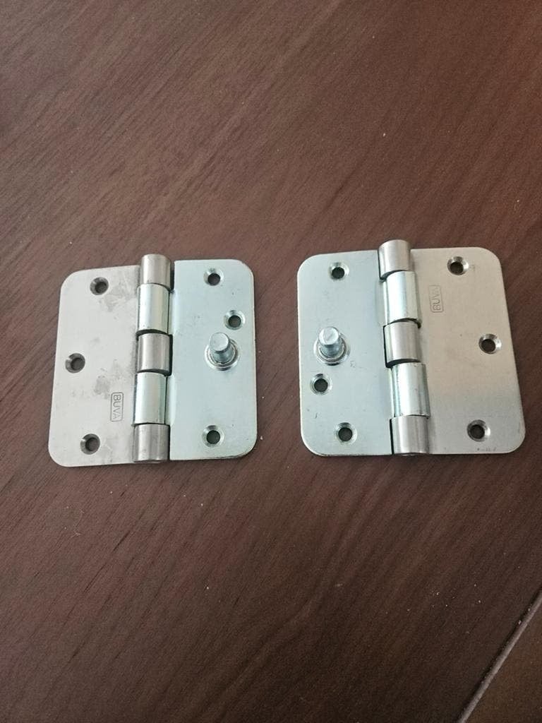 Buva scharnier SKG3 8,9x8,9 cm ronde hoek vlak mat nieuw., Doe-het-zelf en Verbouw, Overige typen, Minder dan 200 cm, Nieuw, Ophalen of Verzenden
