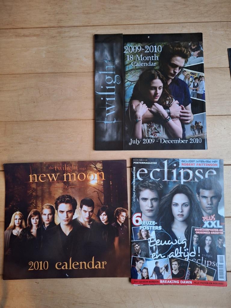 Twilight kalenders en posters, Ophalen