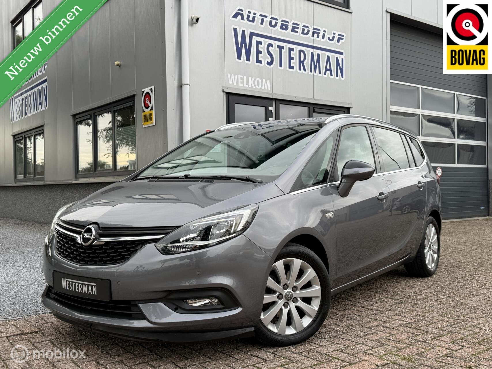 Opel Zafira 1.4 Turbo Innovation 7p AUT Clima Cruise Navi Tr, Auto's, 15 km/l, 4 cilinders, Met garantie (alle), Bedrijf
