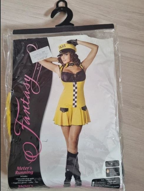 Fantasy - Meter's Running sexy  halloween Taxi jurkje, Maat 38/40 (M), Verzenden, Fantasy, Nieuw