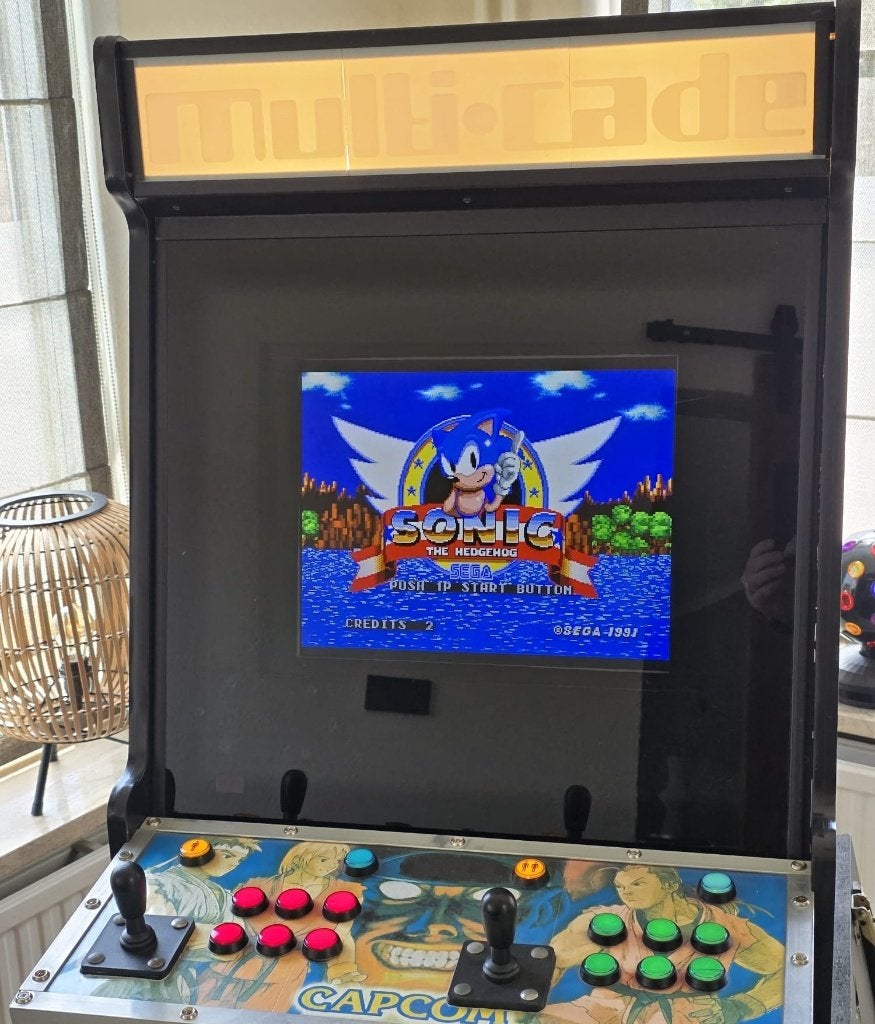 Mame Video Arcade in originele JvH kast incl munt inworp, Verzamelen, Ophalen, Gebruikt