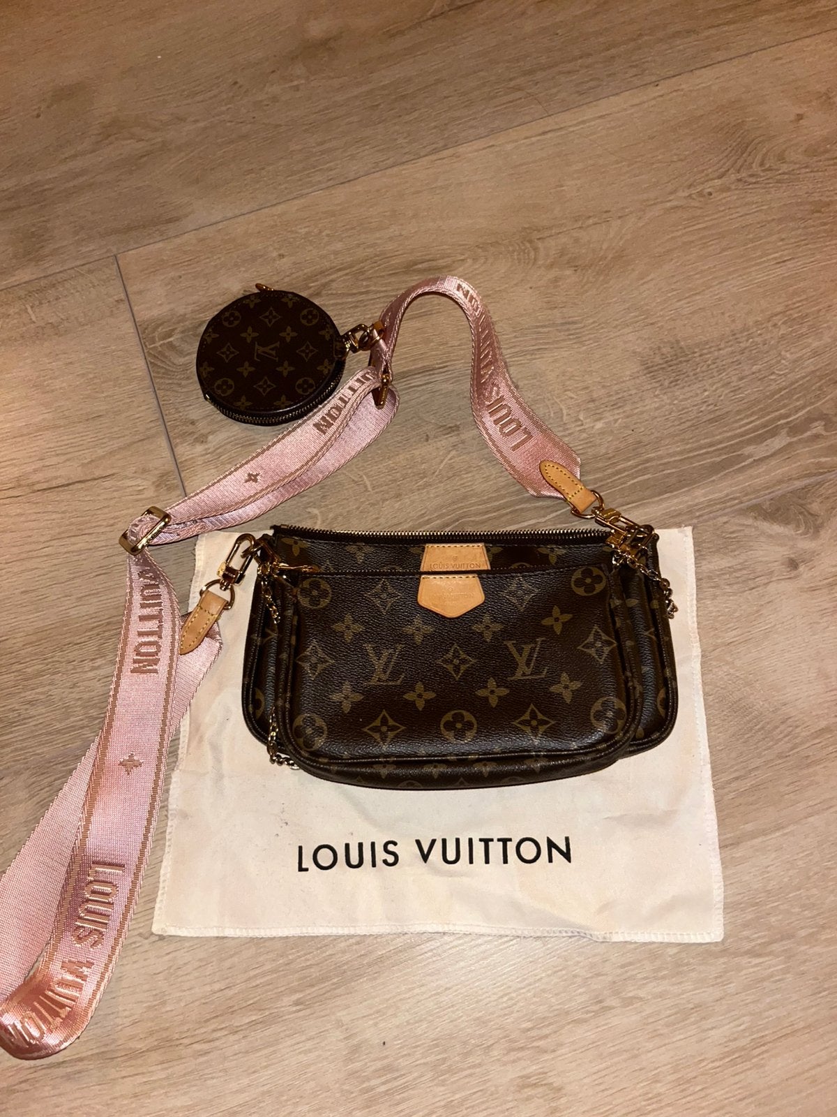 Louis vuiton multi pochette, Sieraden, Tassen en Uiterlijk, Ophalen of Verzenden, Zo goed als nieuw, Bruin, Schoudertasje