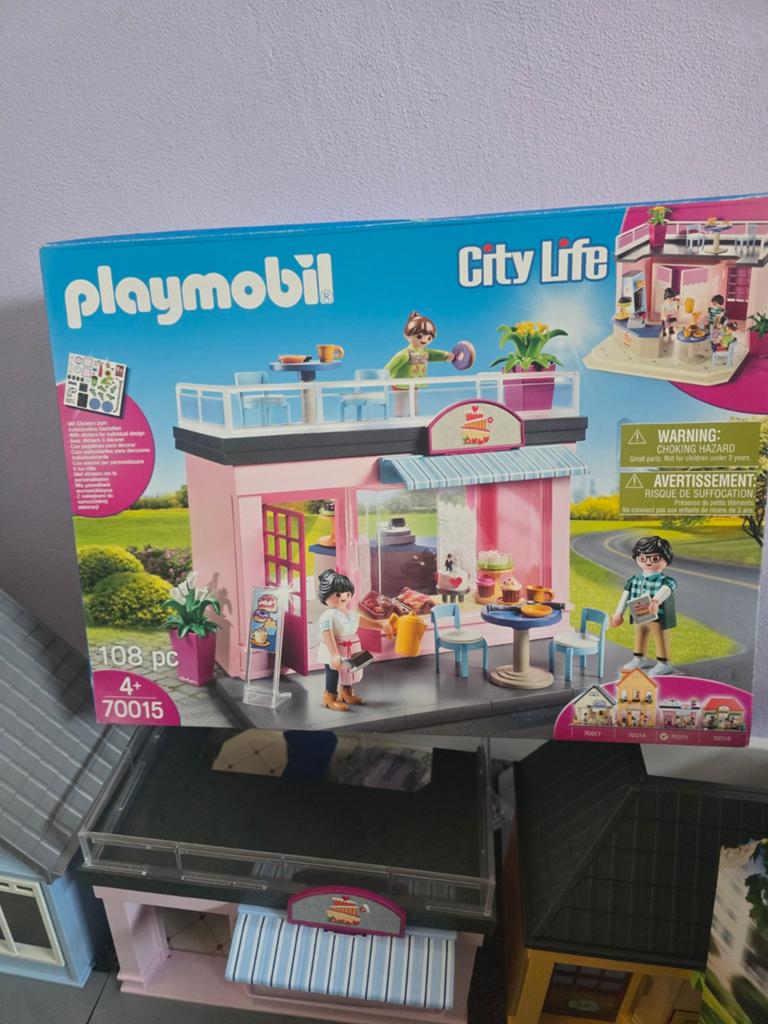 Playmobil City Life: Gezellig Café met Terras (70015), Kinderen en Baby's, Speelgoed | Playmobil, Ophalen of Verzenden, Zo goed als nieuw