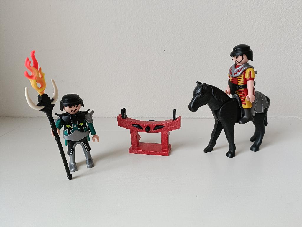 playmobil 5493 samurai ridders met paard, Ophalen of Verzenden, Gebruikt, Complete set