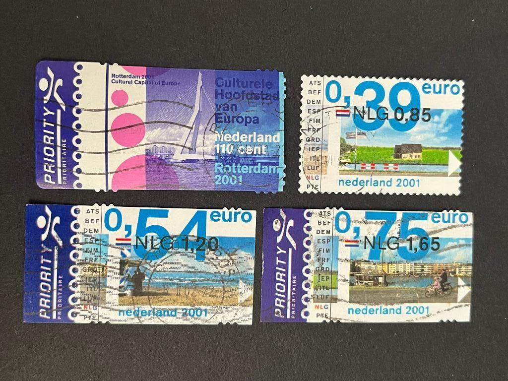 2995 Nederland 2001 met 3x priority zegels - gestempeld, Ophalen of Verzenden, Na 1940, Gestempeld