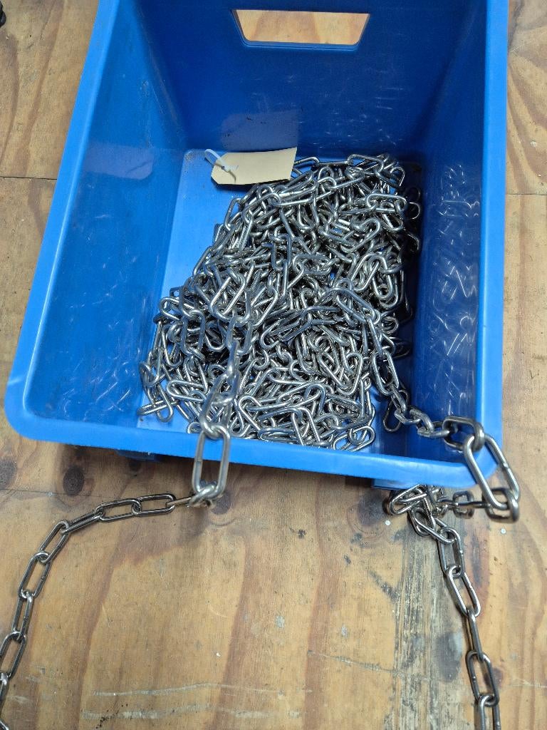 RVS ketting, Overige typen, Nieuw, Ophalen of Verzenden, Minder dan 50 mm