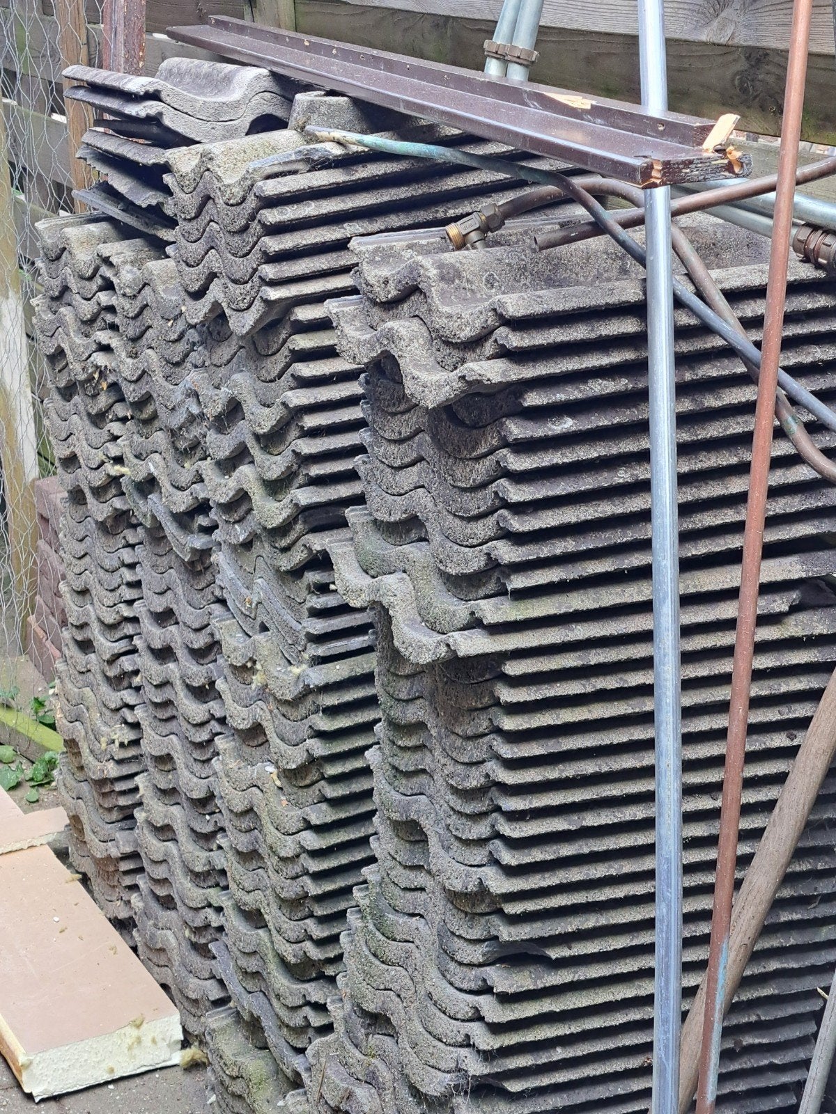 | Beton dakpannen | - | Gebruikt |, Ophalen, Gebruikt, Steen of Klei, 15 m² of meer