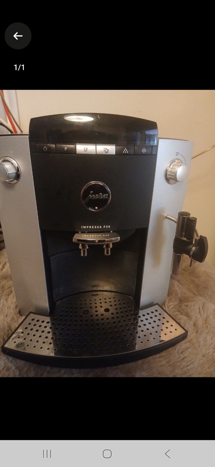 Jura Impressa F50 Koffiemachine - Volautomatisch, Stoompijpje, Gebruikt, Koffiemachine, Koffiebonen