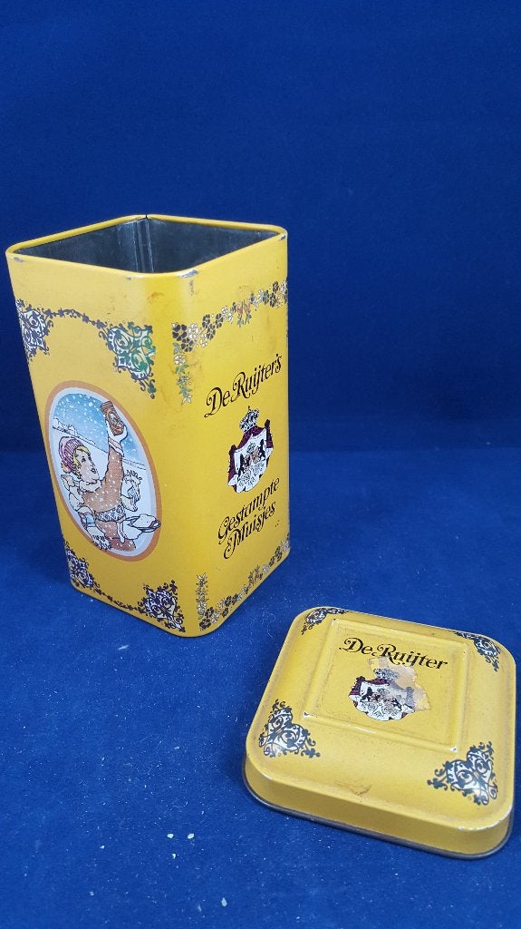 De Ruijter's Gestampte Muisje, vintage blik, blikje. 5B1, Ophalen of Verzenden, Gebruikt, Koek(jes)