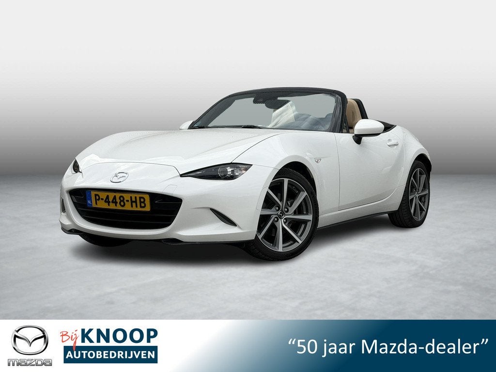 Mazda MX-5 2.0 SkyActiv-G 184 CHAIRO | Camera | Carplay | Un, Keurmerk '100% Onderhouden', Achterwielaandrijving, Euro 6, 4 cilinders