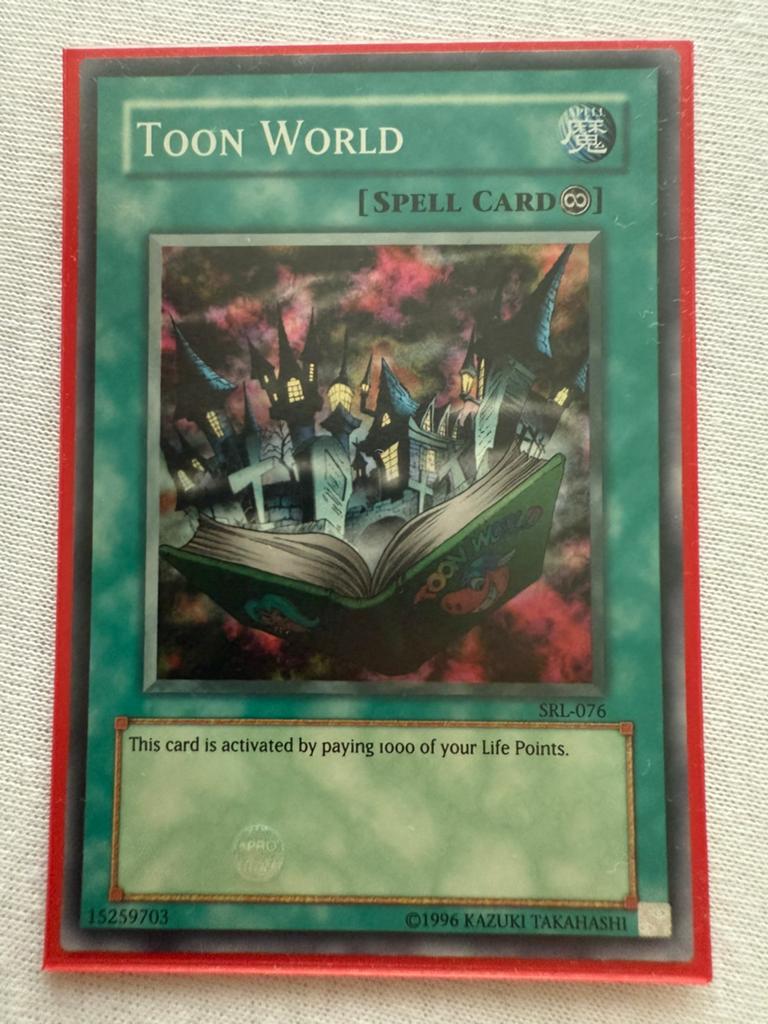 Toon World yugioh Super Rare, Verzenden, Nieuw, Losse kaart, Foil