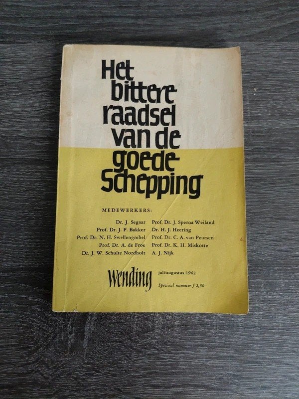 Wending: Het bittere raadsel van de goede Schepping, Boeken, Ophalen of Verzenden, Gelezen, H.J. Heering, C.A. van Peursen, K.H. Miskotte, A.J. Nijk