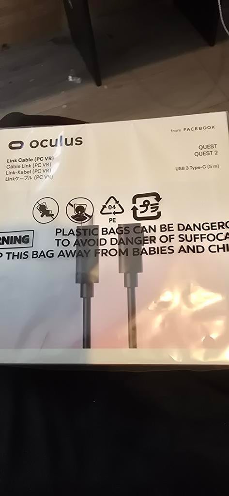 Nieuwe Oculus Quest Link Kabel (5m) voor PC VR, Ophalen of Verzenden