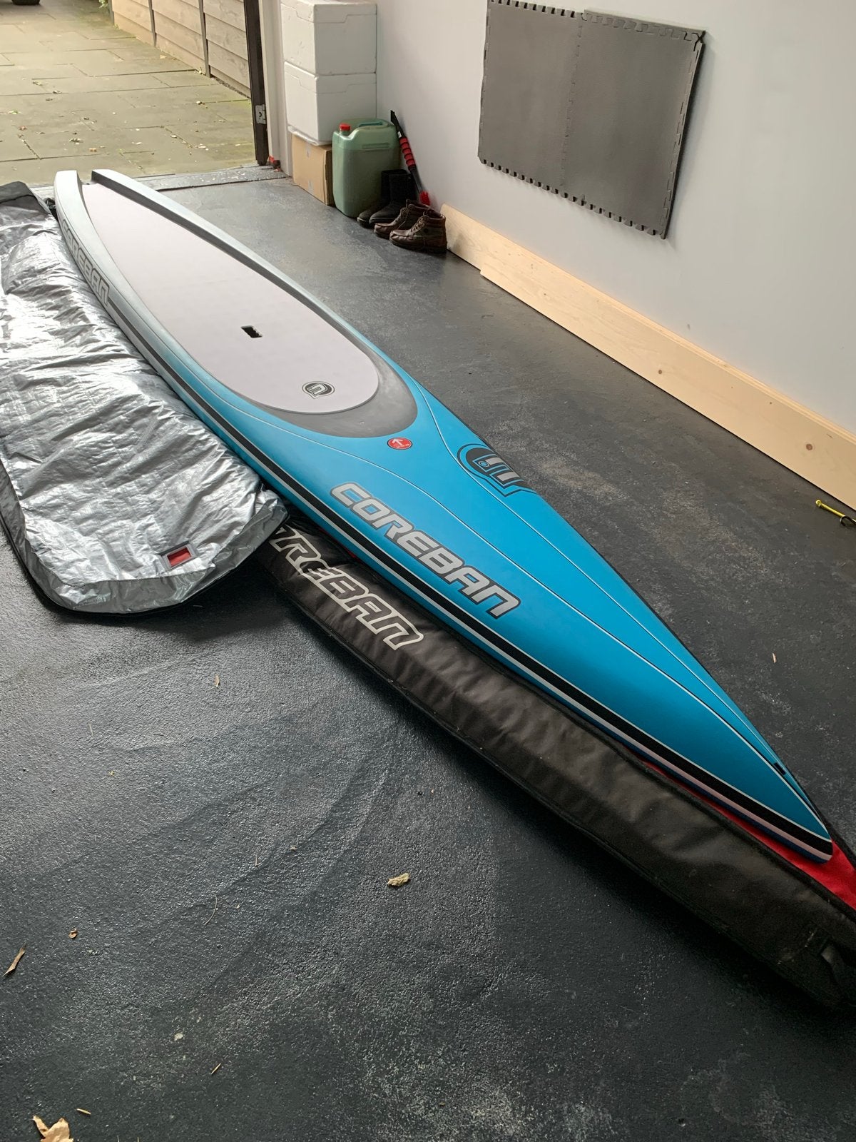 Carbon Race SUP Coreban Phoenix 14' 27", Watersport en Boten, Ophalen, Zo goed als nieuw, SUP-boards