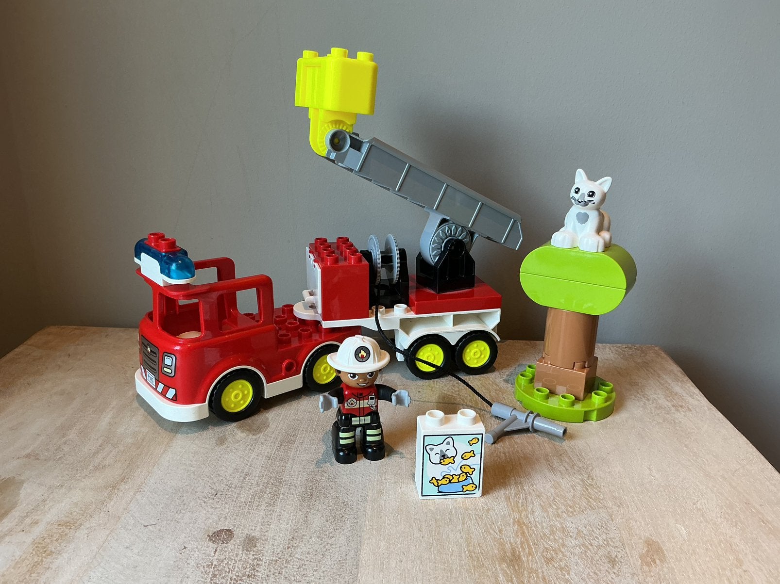 Lego Duplo set - Town - Brandweerauto 10969 compleet, Kinderen en Baby's, Speelgoed | Duplo en Lego, City, Lego, Ophalen of Verzenden