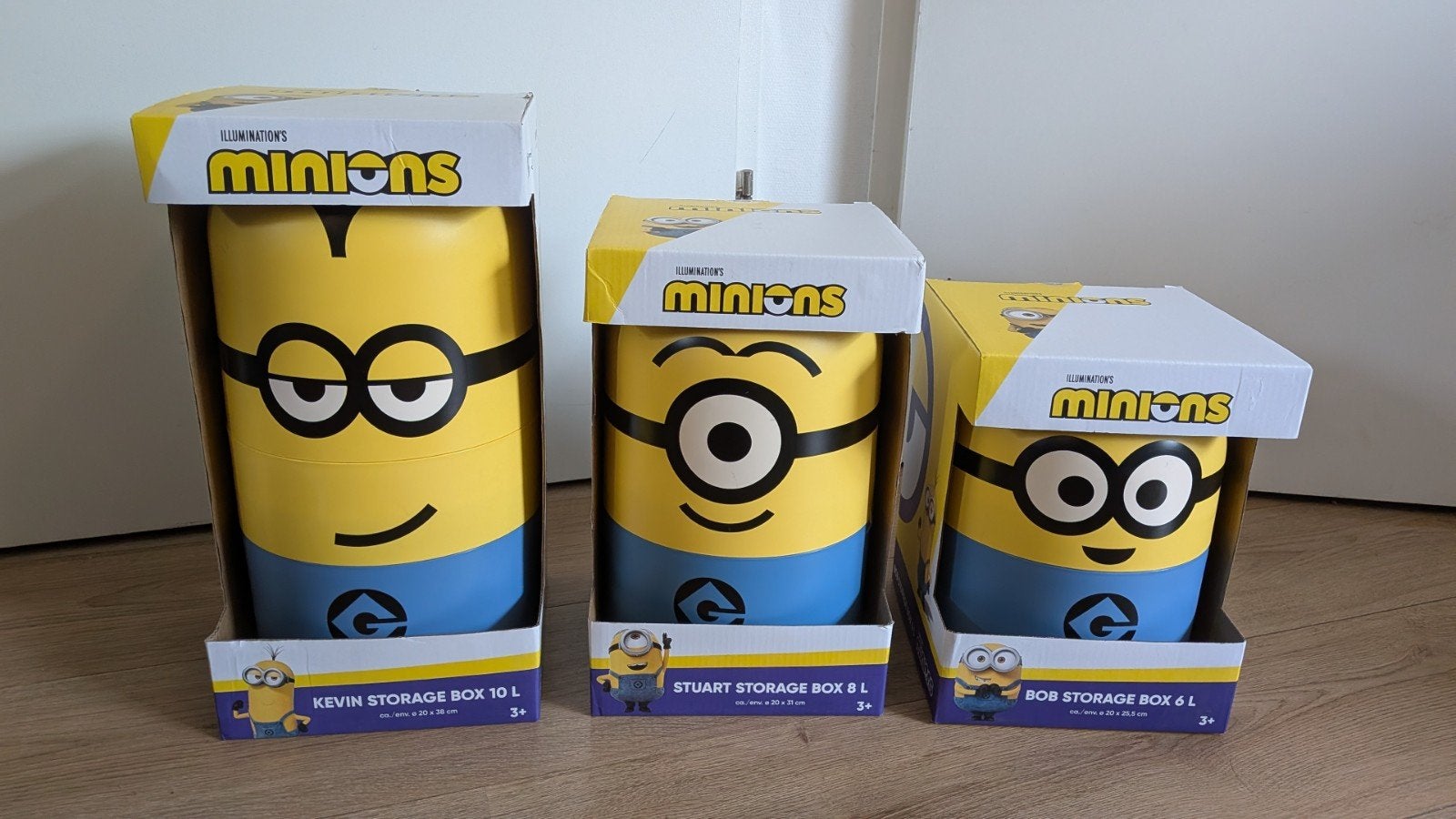 Minons storage boxen, Ophalen of Verzenden