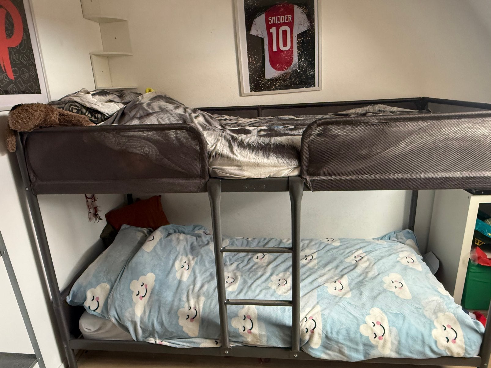 Ikea stapelbed, Ophalen, 90 cm, Tweepersoons, Zo goed als nieuw