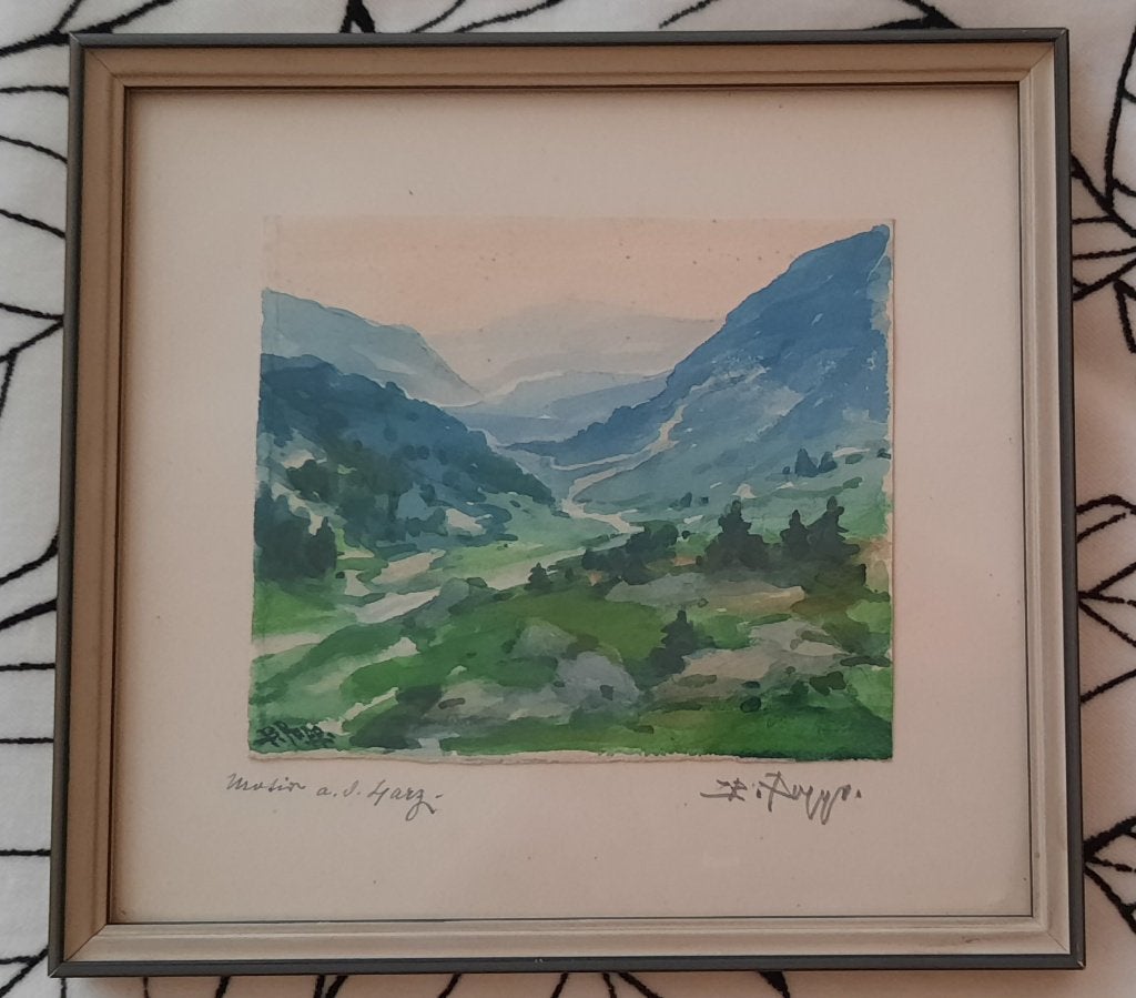 Aquarel uit de Harz, Ophalen