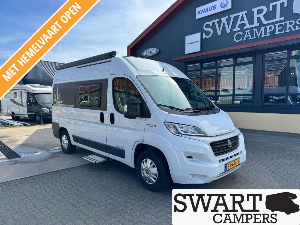 Westfalia Amundsen, kleine Fiat Ducato buscamper, dwarsbed, Luifel, Fiat, Koelkast, Tot en met 2