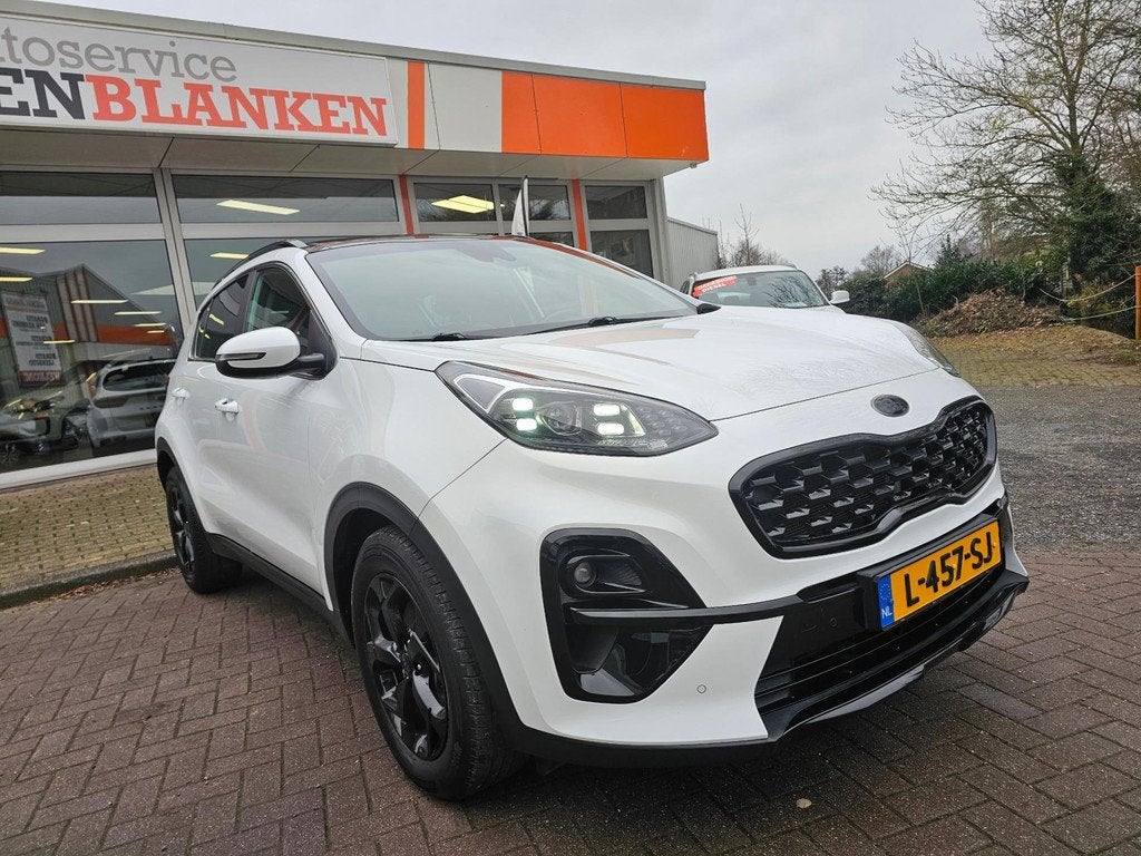 Kia Sportage 1.6 T-GDI Black Edition Automaat BJ.2021 / Pano, 15 km/l, Gebruikt, 4 cilinders, Wit
