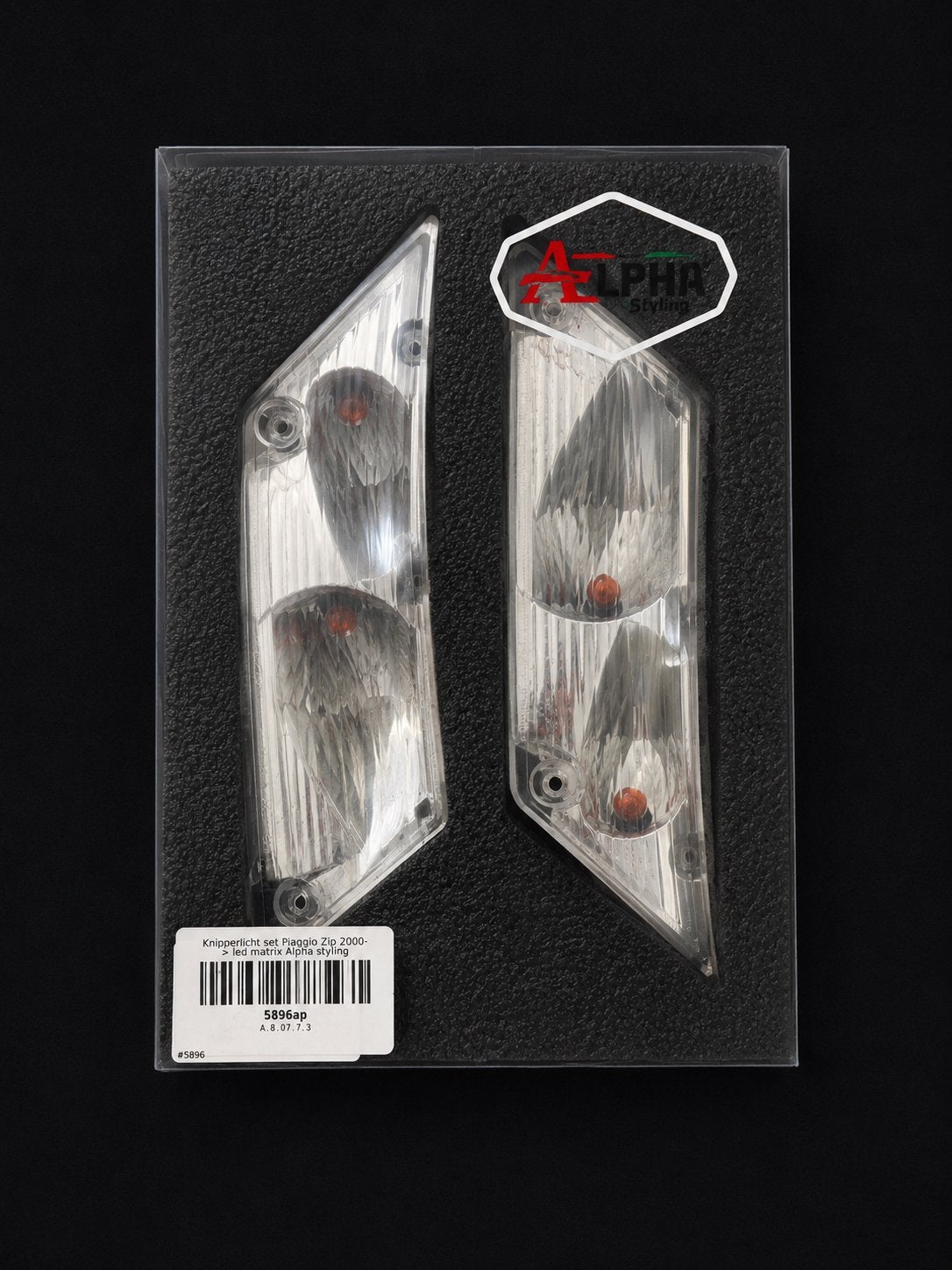 Alpha Styling LED Matrix Knipperlichtset Achterzijde, Fietsen en Brommers, Verzenden, Gebruikt, Overige typen, Piaggio