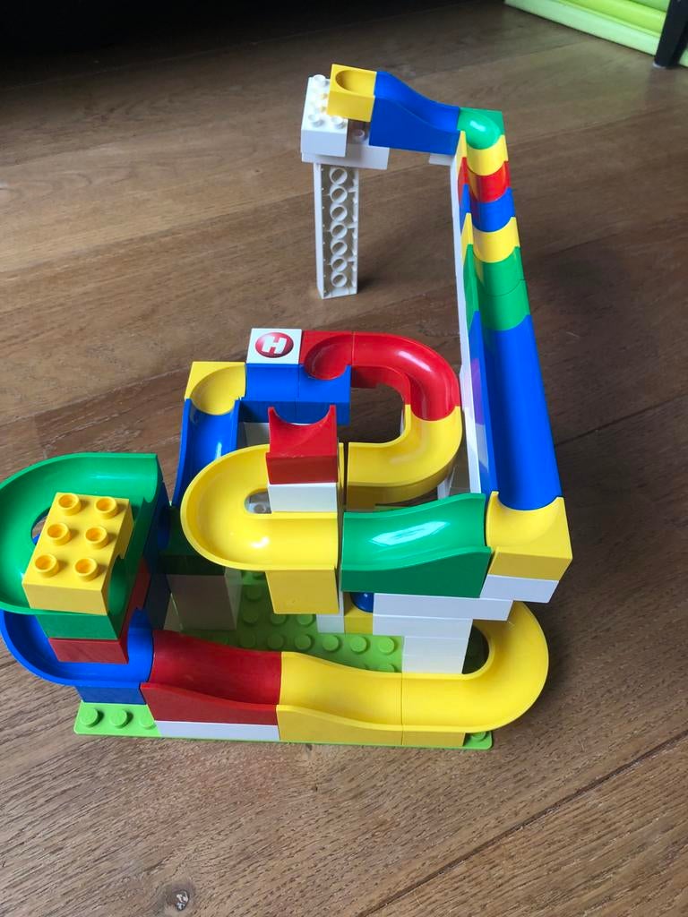 Hubelino knikkerbaan van Lego - Creatief speelplezier, Lego, Ophalen of Verzenden, Zo goed als nieuw, Complete set