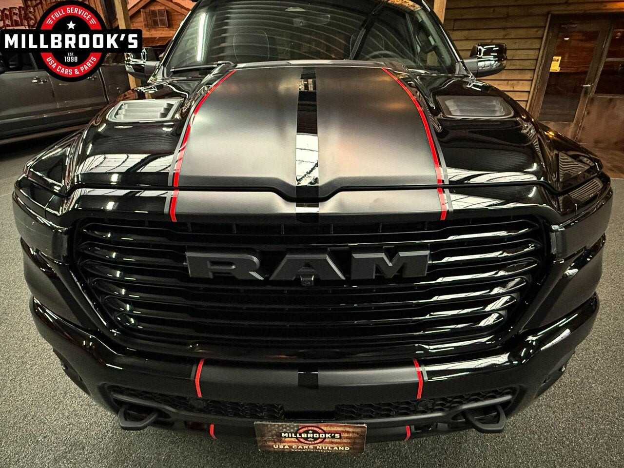 Dodge Ram 1500 Sport Hurricane ALL- IN, Widebody, Black Edit, Auto's, Automaat, 4 stoelen, Zwart, Leder