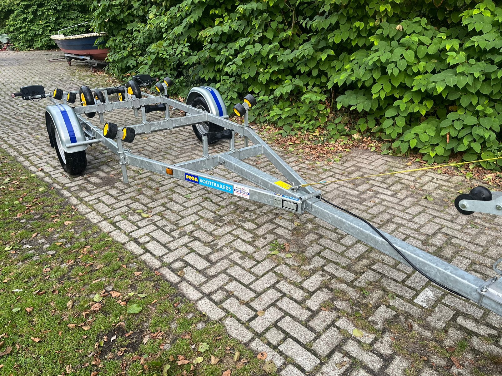 Zgan gegalvaniseerde Pega SH 750 kanteltrailer., Watersport en Boten, Boottrailers, Minder dan 1500 kg, Gebruikt, Kantelbaar, Minder dan 6 meter
