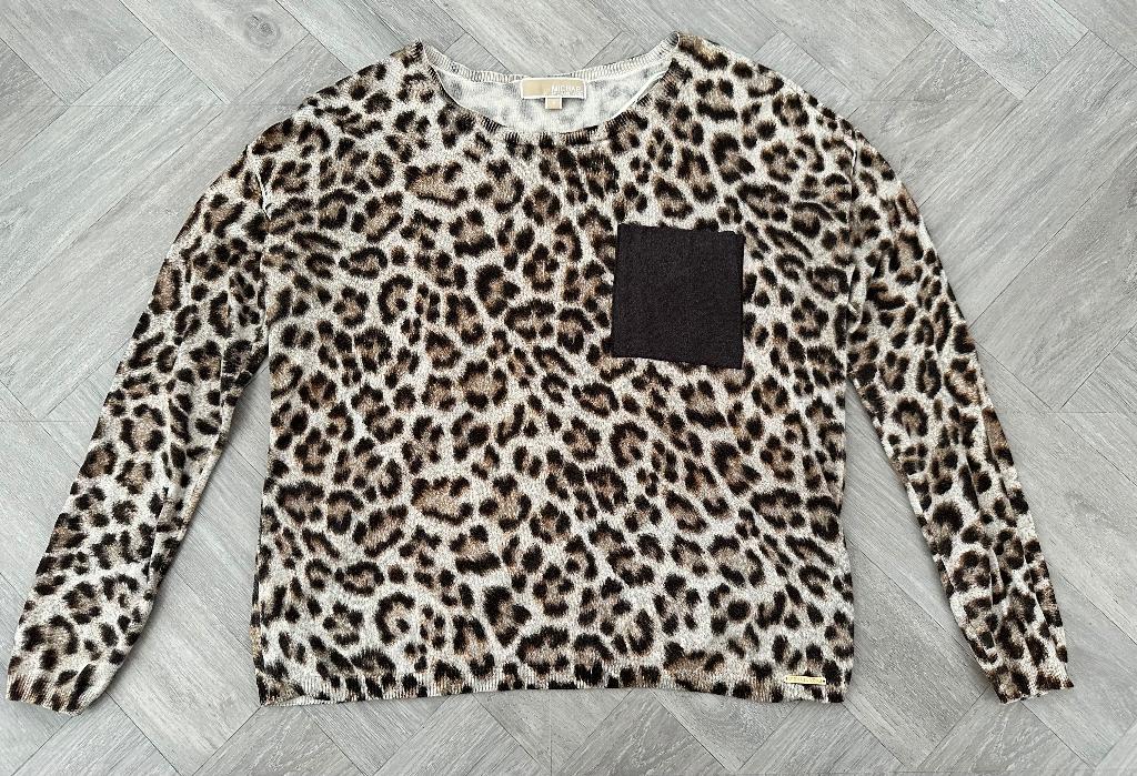 Originele panter print Michael Kors trui maat S!, Verzenden, Zo goed als nieuw, Maat 36 (S), Overige kleuren