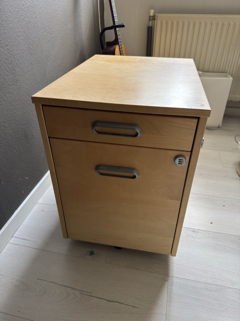 IKEA-Galant ladeblok met cijferslot en hangmappen, Ophalen, Minder dan 50 cm, Gebruikt, 3 of 4 laden
