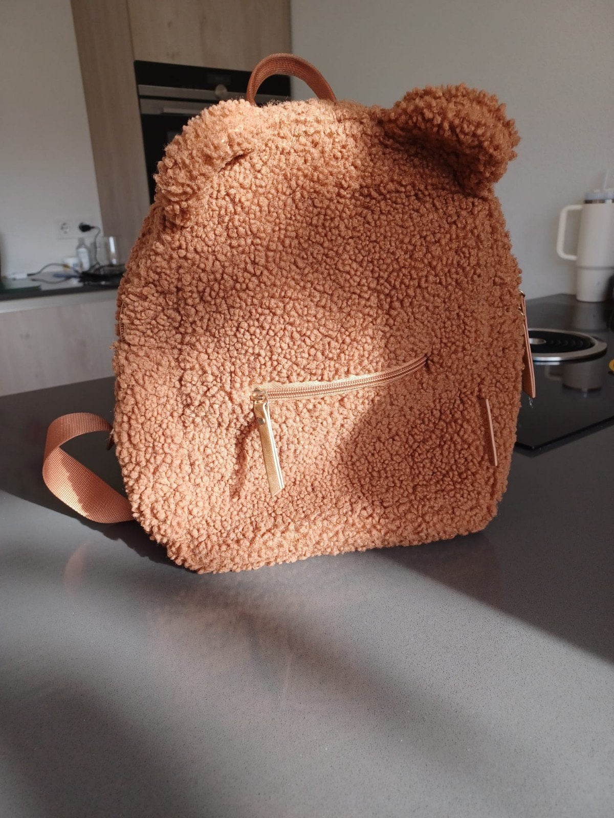 Bruine Teddy Rugzak baby/kind - Zo goed als nieuw, Overige merken, Minder dan 30 cm, Ophalen of Verzenden, Minder dan 25 cm