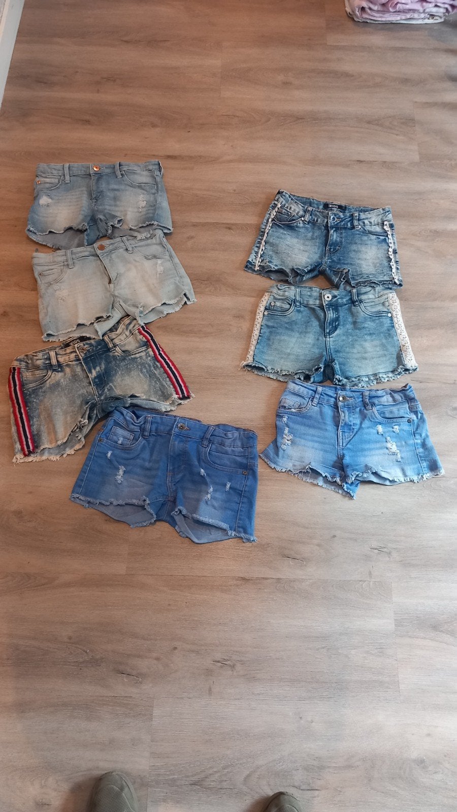 Stoere meisjes spijkerbroekjes en Black Bananas setje, Ophalen, Zo goed als nieuw, Maat 146