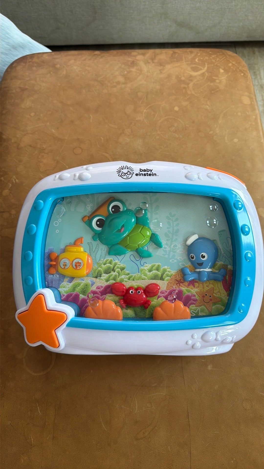 Baby einstein aquarium met muziekje en boxhouder, Kinderen en Baby's, Speelgoed | Vtech, Ophalen, Nieuw, 6 maanden tot 2 jaar