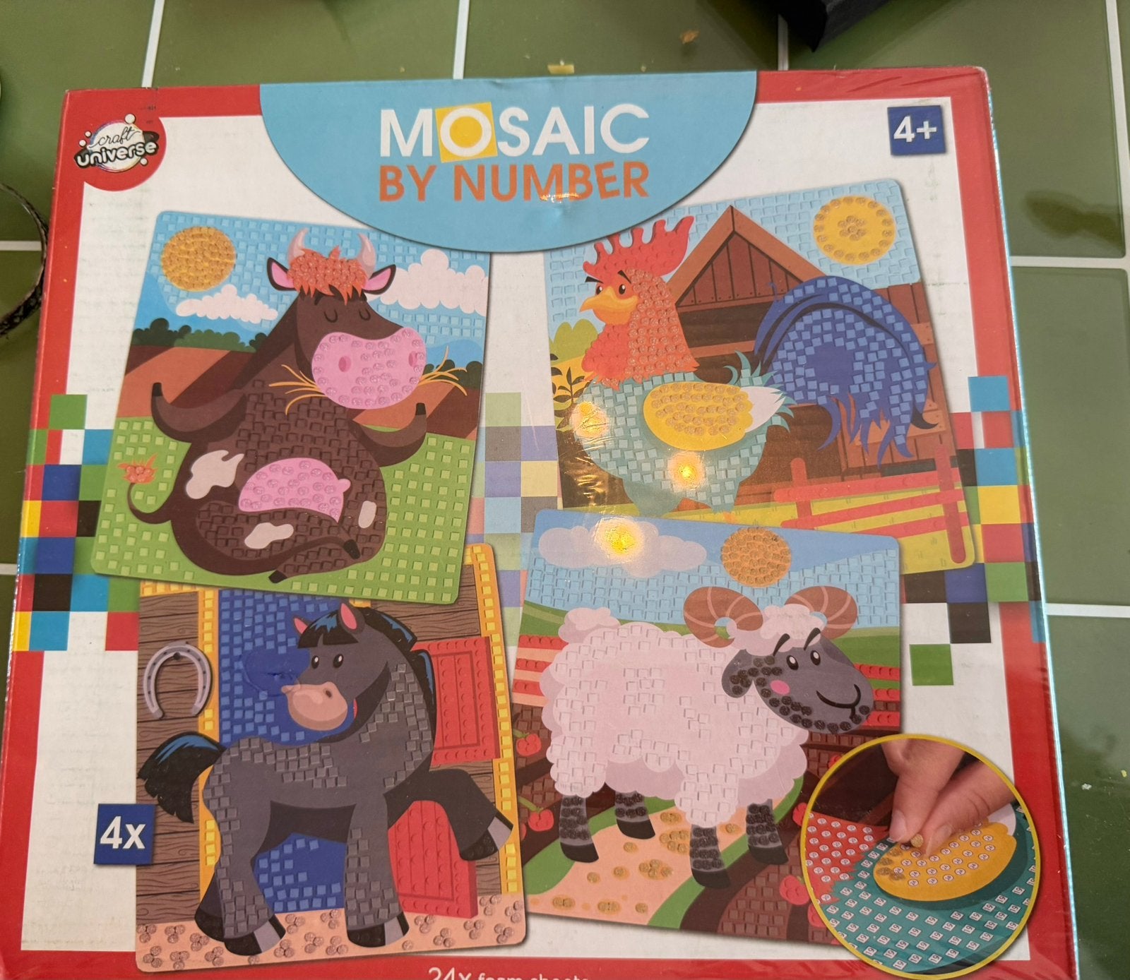 Mozaïek kinder knutselwerk, Kinderen en Baby's, Ophalen of Verzenden, Meer dan 50 stukjes, Nieuw
