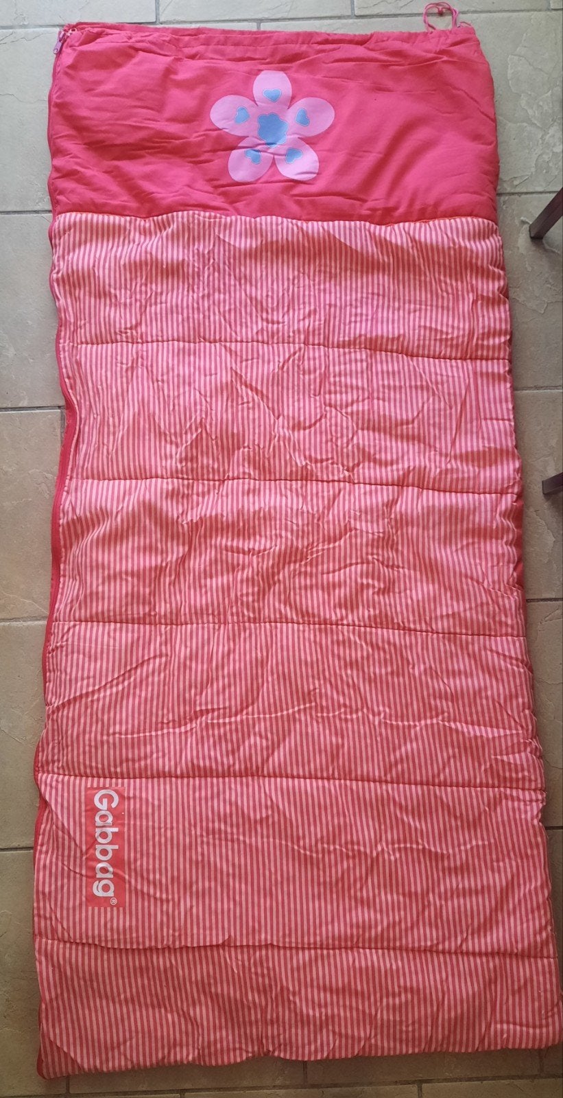 Gabbag: kinder slaapzak roze 70 x 160 centimeter camping, Caravans en Kamperen, Ophalen, Gebruikt