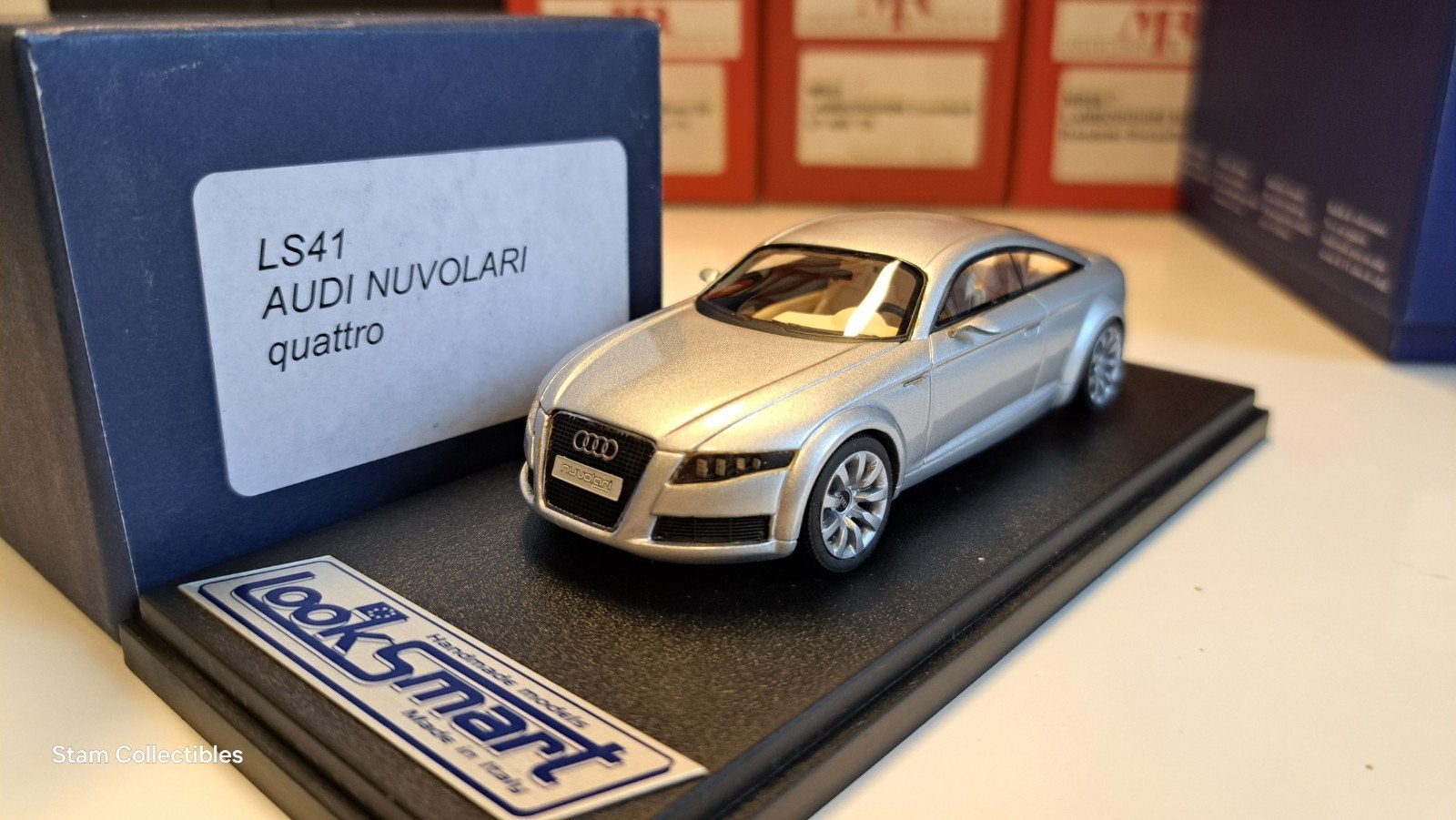 Looksmart LS41 Audi Nuvolari quattro Silver, Hobby en Vrije tijd, Modelauto's | 1:43, Overige merken, Auto, Ophalen of Verzenden