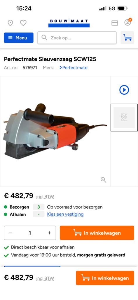 Sleuven freesmachine professioneel, Ophalen of Verzenden, Nieuw, Elektrisch, Sleuvenfrees
