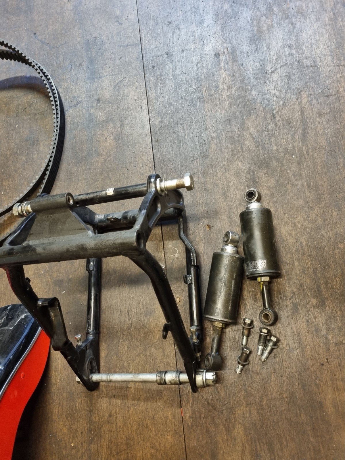 komplete achterbrug incl schockbrekers softail 1999, Motoren, Ophalen of Verzenden, Gebruikt