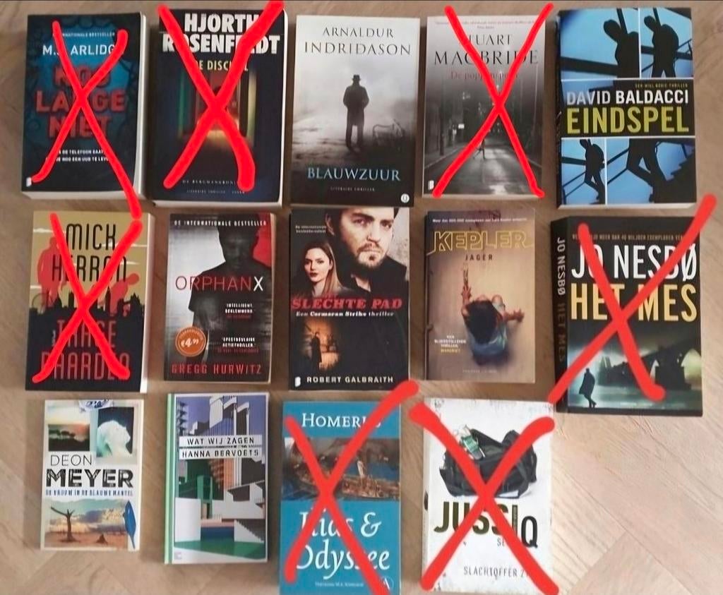 Boekencollectie 13 stuks (3 foto's) samen 45 euro, Boeken, Ophalen of Verzenden, Gelezen